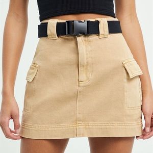Belted Cargo Skirt